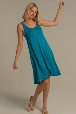 Swing Maternity Dress - Teal