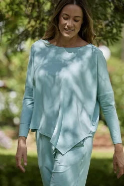 Terry Relax Boatneck - Aquamarine