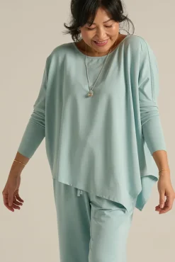 Terry Relax Boatneck - Aquamarine