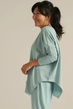 Terry Relax Boatneck - Aquamarine