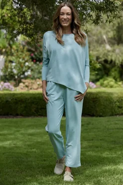 Terry Relax Boatneck - Aquamarine