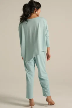 Terry Relax Boatneck - Aquamarine