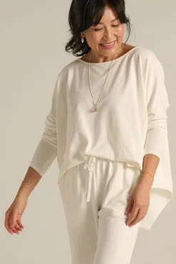 Terry Relax Boatneck - Soft White