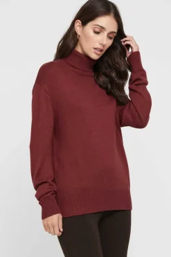 Turtleneck Knit - Burnt Brick