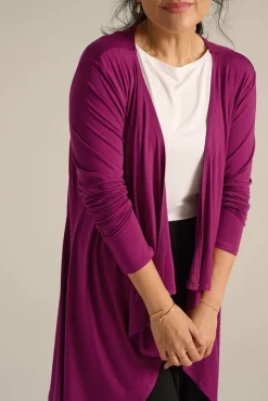 Waterfall Cardigan - Berry