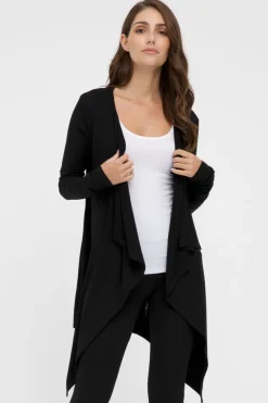Waterfall Cardigan - Black
