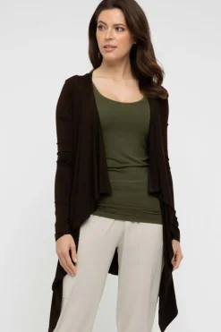 Waterfall Cardigan - Chocolate