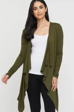 Waterfall Cardigan - Dark Olive