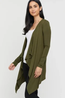 Waterfall Cardigan - Dark Olive