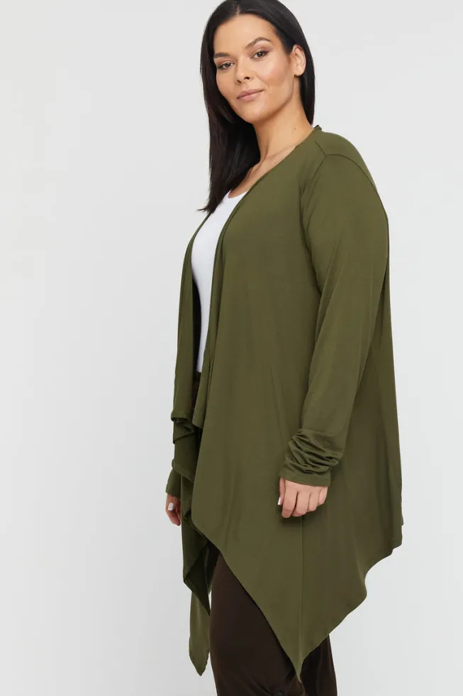 Waterfall Cardigan - Dark Olive