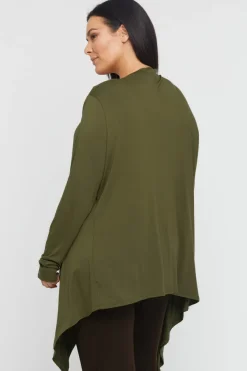 Waterfall Cardigan - Dark Olive