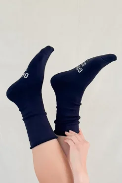 Women's Bamboo Bed Socks - Navy