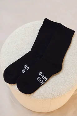 Women's Thick Bamboo Socks 2 Pack - Black