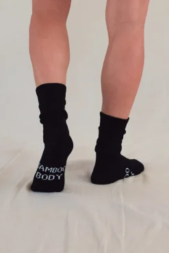 Women's Thick Bamboo Socks 2 Pack - Black