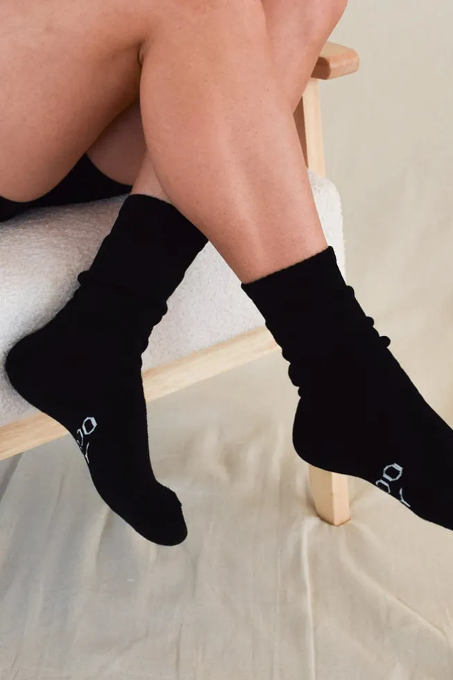 Women's Thick Bamboo Socks 2 Pack - Black
