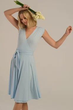 Wrap Dress - Powder Blue